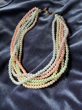 Pearl Necklace Rainbow Pastel - Women Jewelry